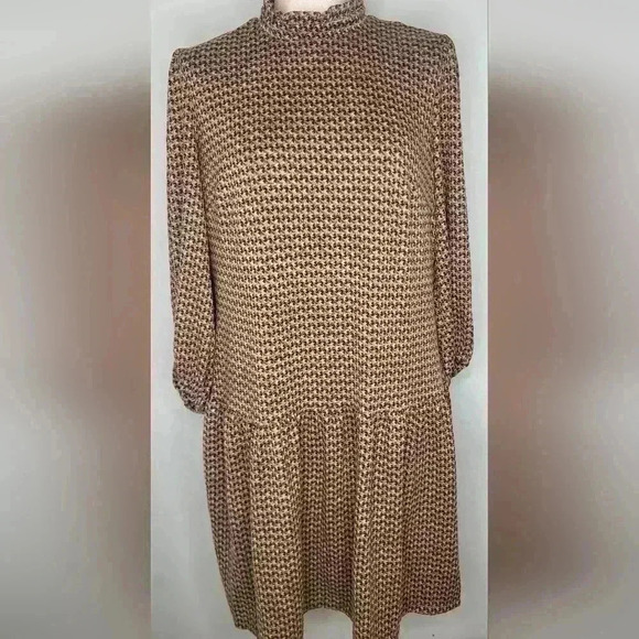 52seven Dress Mock Neck Sweater Dress Long-Sleeve Mock Neck Hacci Sz Large - Picture 3 of 11